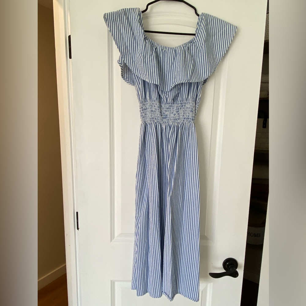Zara Blue and White Dress
